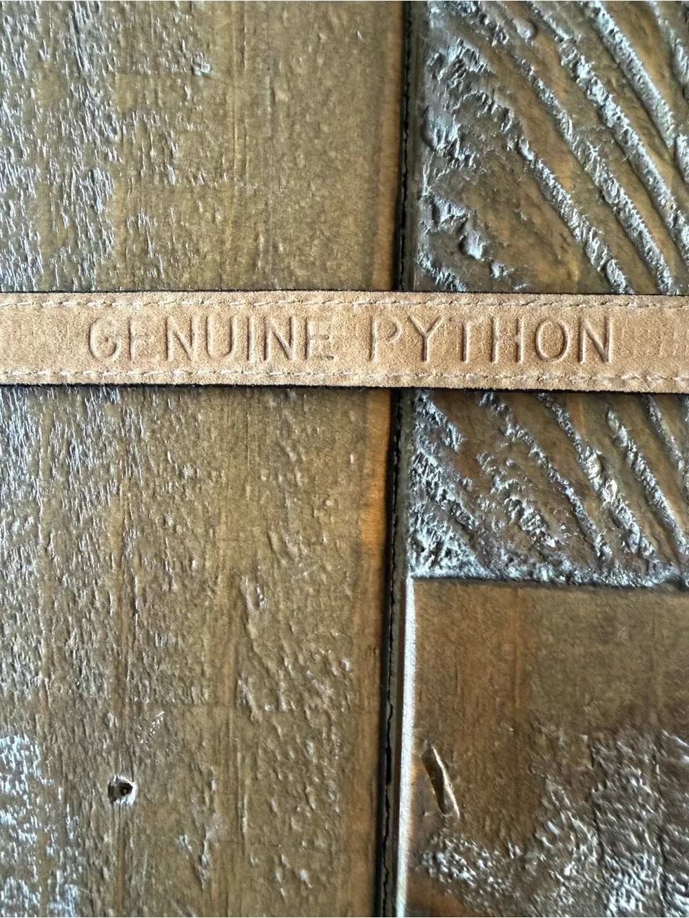 Vintage Genuine Python belt